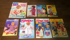 Puppen Strickideen Puppen Magazin Hefte Konvolut Zettel MEZ Strickanleitungen