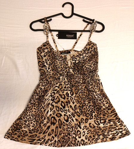 Bauchfreie tops leopard renais - bauchfreie,
