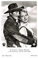Errol Flynn & P. Wymore    Original-Rüdel-Postkarte Postcard * N 166 j