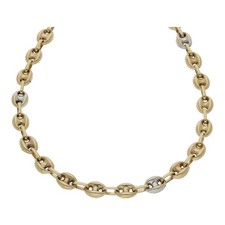 Bohnen Halskette 585 Gelb- und