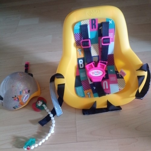Baby born fahrradsitz mit helm - born,