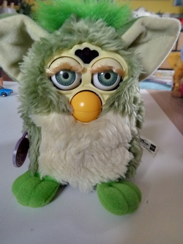 Furby 1998 tiger frog frosch - "frog",