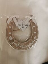 Just Married Pferdeschuhdekoration