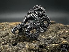 Ring Schmuck Schlange Cobra Edelstahl Detailliert Snake Geschenk Finger NEU
