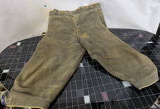 Trachten-Kniebund-Hirschleder-Hose,grau,sämisch gegerbt,Gr. 54 Bund 100cm
