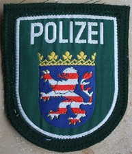 Ärmelabzeichen deutsche Polizei alt - Landespolizei Hessen, top, ansehen, lesen
