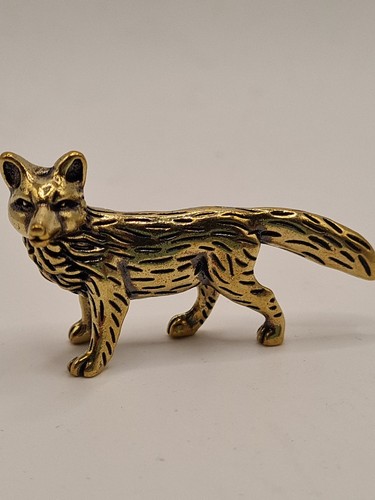 Fuchs figur messing deko - fuchs,