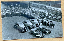2) Postkarte Audi Werk Zwickau Automobil DKW Roadster, Horch Coupes, NSKK-Rallye