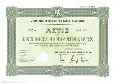 Vereinigte Berliner Mörtelwerke VBM  100DM Berlin 1966