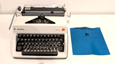 Schreibmaschine mechanisch Olympia Monica Vintage ohne Koffer mit Anleitung