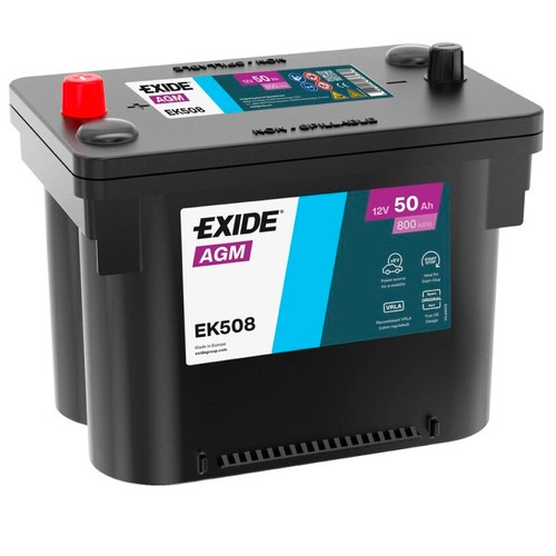 Exide ek508 agm - exide, 50ah