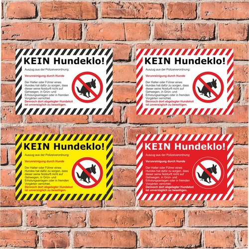 Schild kein hundeklo hundekot - schild,