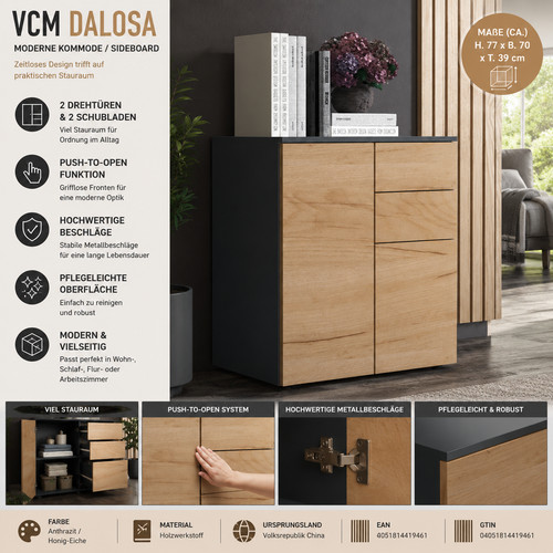 Vcm dalosa sideboard kommode - sideboard,