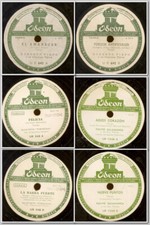 3x "TANGO ARGENTINO" F. CANARO u.a. ,   78RPM  (für elektr. Wiedergabe)  Set256N