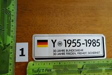 Alter Aufkleber Bundeswehr Militär 30 Jahre FRIEDEN FREIHEIT SICHERHEIT 1985
