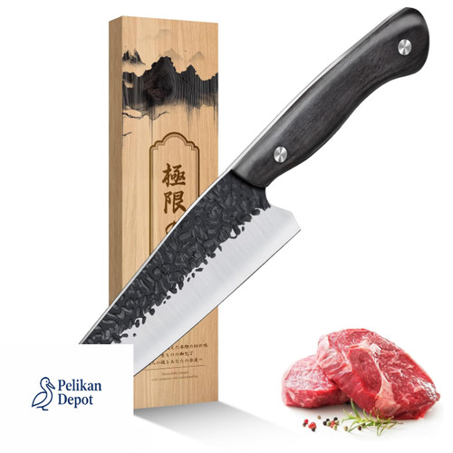 Kochmesser mit holzgriff - mit,