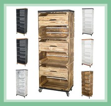 Kommode mit Regalen aus Holz