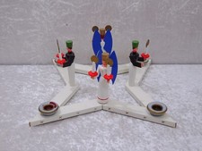 Holz Bergmann Engel Adventsleuchter - Vintage - 33 cm - Erzgebirge - Handmade