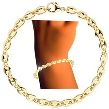 6 mm Bohnen Armband 585 echt