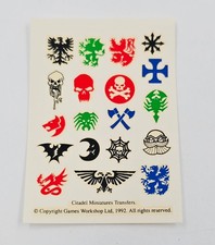 Transfer Sheets Bretonia Bretonnian Knights  Warhammer Fantasy Vintage Decals