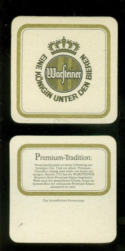 Bierdeckel warsteiner - warsteiner, (14)