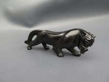 Schwarzer Panther OBSIDIAN, markante Form, Handarbeit 15 cm L