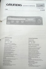 Service Manual-Anleitung für Grundig  R 4200 ,ORIGINAL !!