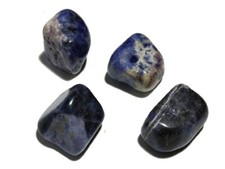 Sodalith Trommelstein Massagestein Hosentaschenstein