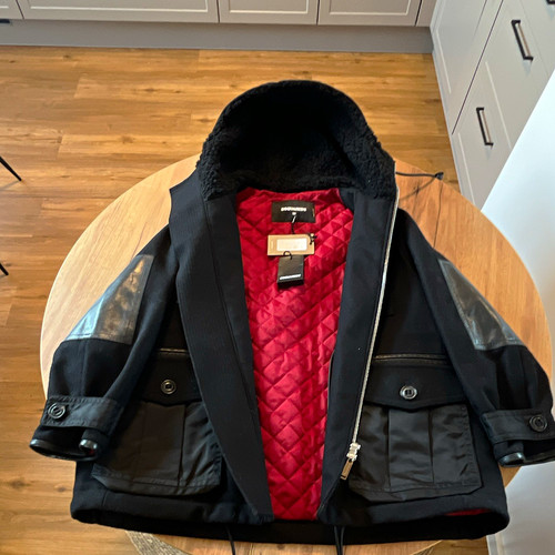 Dsquared2 damen lederjacke - dsquared2,