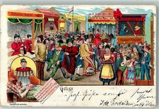 13531769 - Volksfest Kasperl Theater Schiess-Salon Riesendame Hau den Lukas