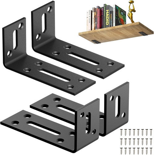 Stk winkel langloch schwarz - 4,