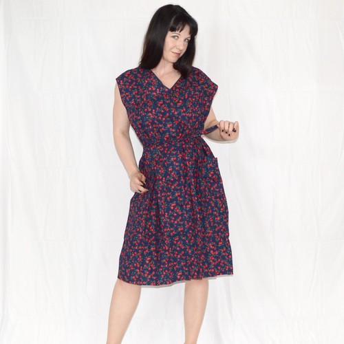 Bindegürtel minikleid xxl - minikleid*,