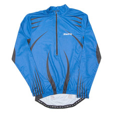 Radfahren Herren Trikot Blau