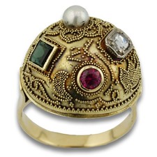 Perle Rubin Gold Ring 585 14