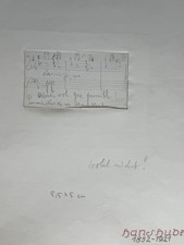 Hans Huber (1852–1921) Autograph – Musikmanuskript mit Noten & Unterschrift