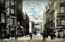 Ak Hamburg, Speersort, Geschäft Arthur Meinert, J. H. Lewitz,... - 10933714