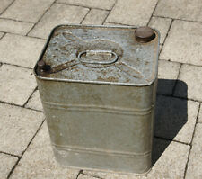 alter Benzin Treibstoff Kanister Metall mit Schraubverschluss 10l Liter 