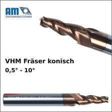 VHM Fräser konisch