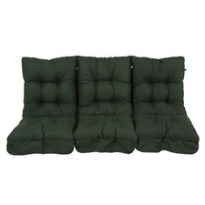 Auflagen Set Kissen Polster für Hollywoodschaukel Gartenbank Stühle 3-teilig 