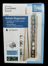 Schuh-Organizer 10 Fächer 120cm Oganizer Hängeregal Hängeorganizer Schuhe Regal