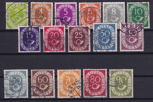 Bund 123 138 posthorn werte - 16,