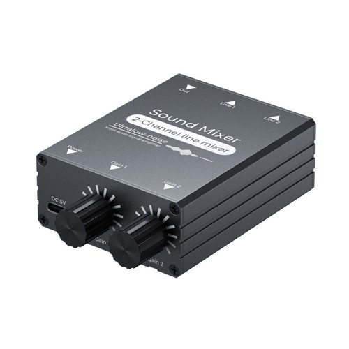 Out stereo sound mixer - stereo,