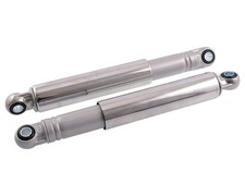 Stoßdämpfer Set 260mm Federbein 26cm grau chrom Mofa Moped hinten Tuning Ersatz