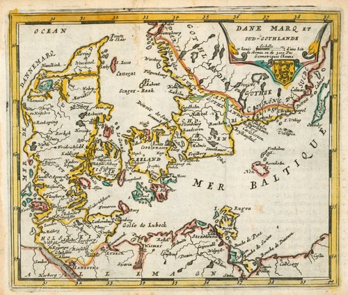 Dänemark original kupferstich - original,