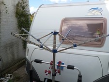 Camping Wäschespinne 100cm X 100cm Aluminium 120cm hoch