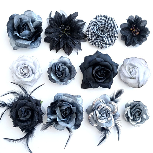 12x haarblume ansteckblume - 12x,