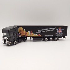 Herpa 1:87 Scania 124HL Gardinenplanen Sattelzug Extrol Freiburg Schwarz *OVP*