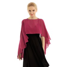 Damen Poncho Chiffon Stola