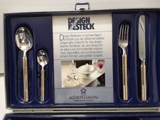 AUERHAHN Besteck  DECORA Edelstahl 18/8 mit Golddekor neuwertig 24 Teile