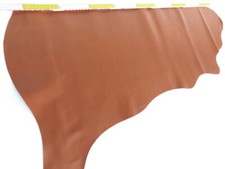 Lederhaut KALB NATUR BRAUN VINTAGE 80x50 1,0mm Oberleder Blankleder Fell Bio
